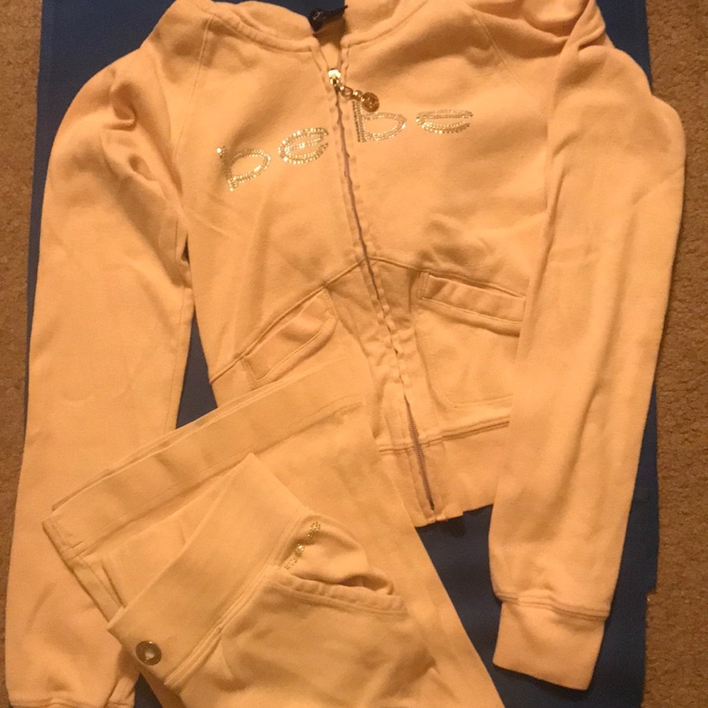 🎇BEBE tan jumpsuit-sizexs/s-super cute & comfy!🎆